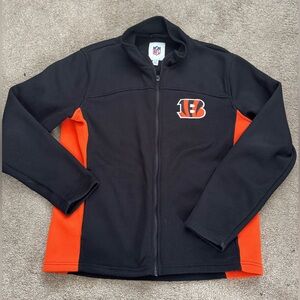 #88 CINCINNATI BENGALS NFL Team Logo Black and Orange Jacket
